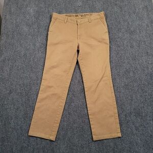 Tago Jeans Raw‎ DNM Pants Mens 34x28 Textured Work Wear Khaki Tan Straight Leg
